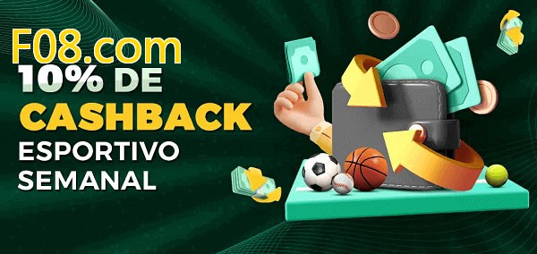 10% de bônus de cashback na F08.com