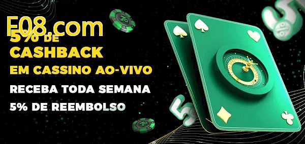 Promoções do cassino ao Vivo F08.com